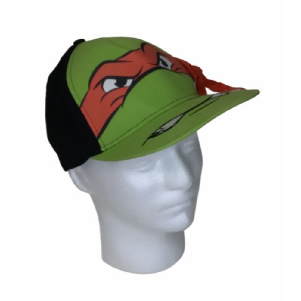Teenage Mutant Ninja Turtles TMNT Nickelodeon Baseball Cap Raphael Hat Side Tie